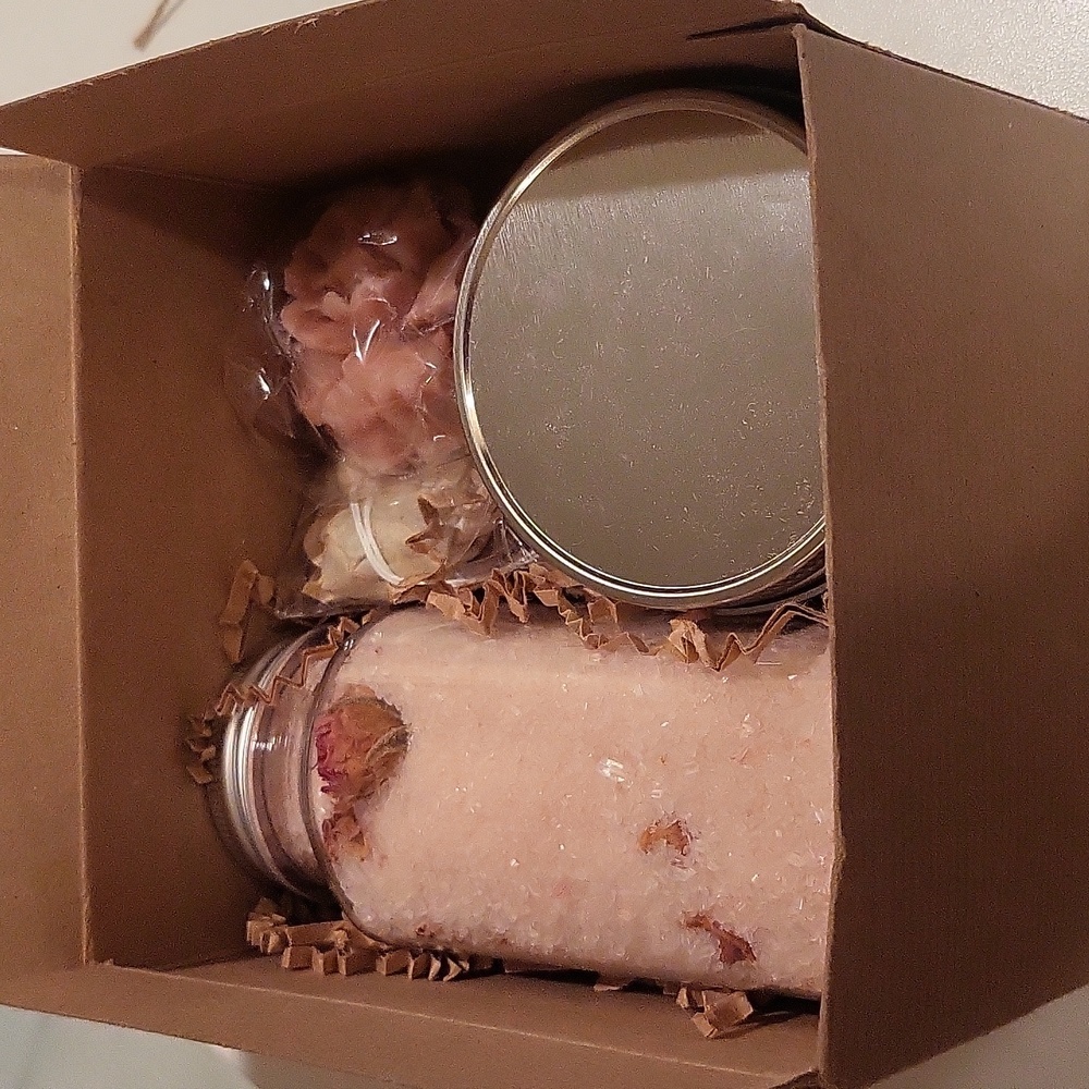 French rose spa gift set